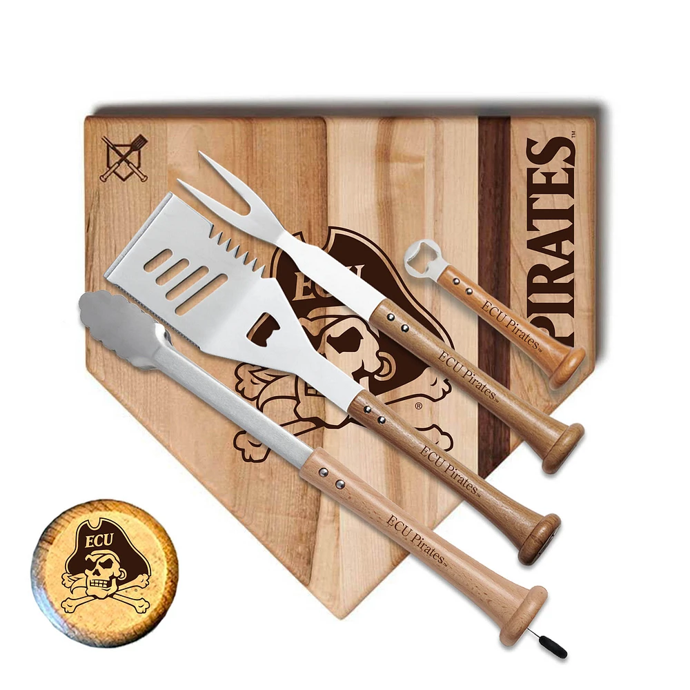 Baseball BBQ ECU Pirates 17'' Grand Slam Combo Set