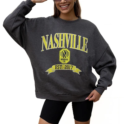 Women's Gameday Couture Charcoal Nashville SC Seal The Deal Pullover Sweatshirt