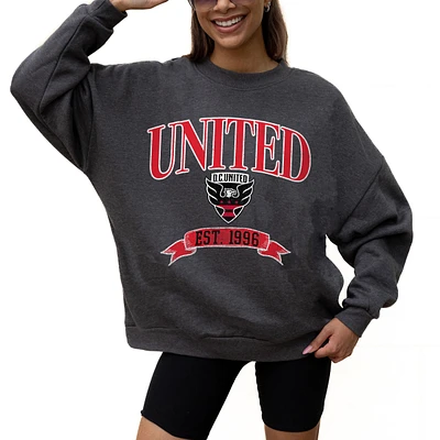 Women's Gameday Couture Charcoal D.C. United Seal The Deal Pullover Sweatshirt