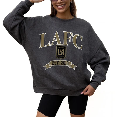 Women's Gameday Couture Charcoal LAFC Seal The Deal Pullover Sweatshirt
