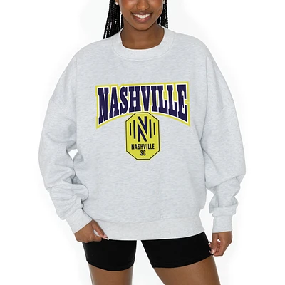 Women's Gameday Couture Ash Nashville SC Pitch Pride Pullover Sweatshirt