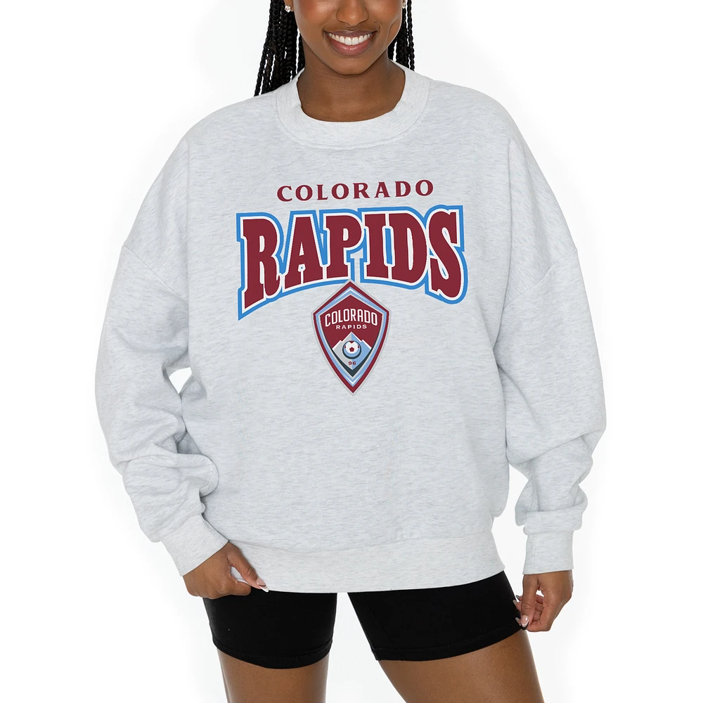 Women's Gameday Couture Ash Colorado Rapids Pitch Pride Pullover Sweatshirt