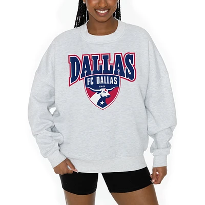 Women's Gameday Couture Ash FC Dallas Pitch Pride Pullover Sweatshirt