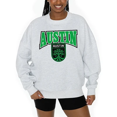 Women's Gameday Couture Ash Austin FC Pitch Pride Pullover Sweatshirt