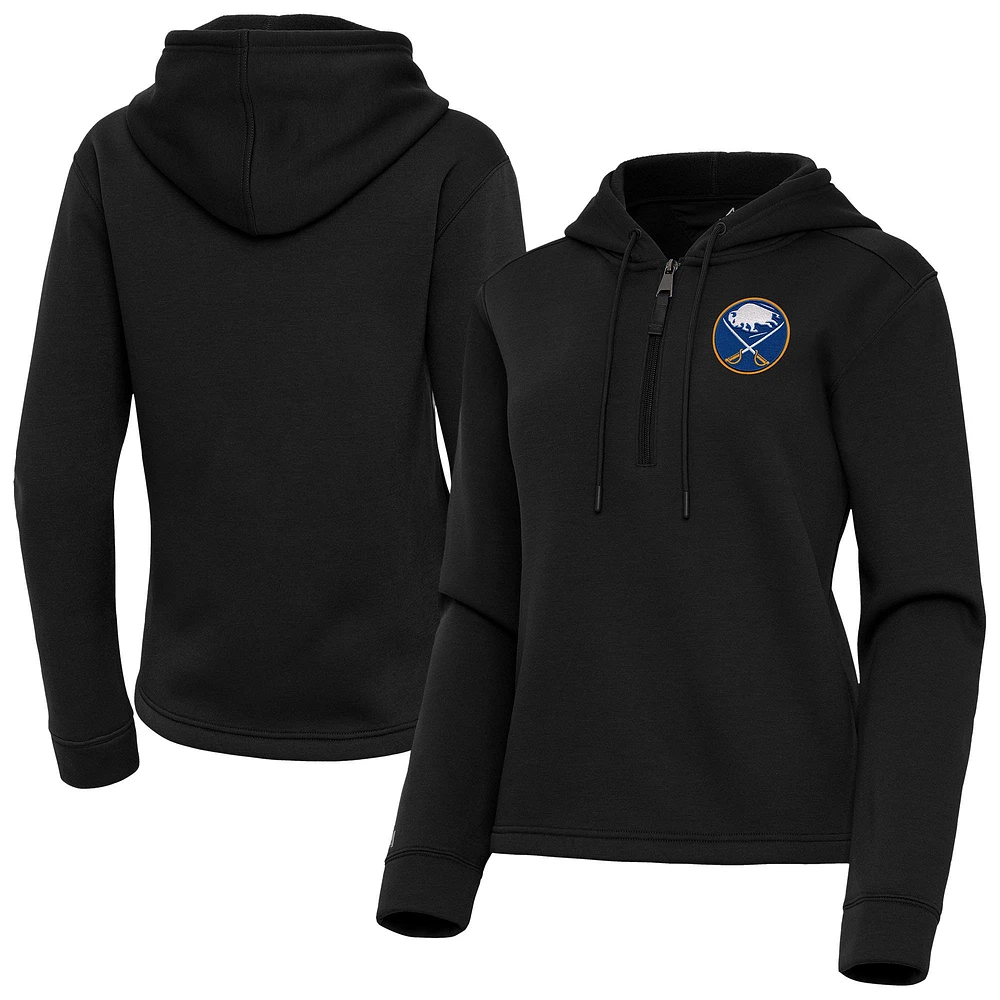 Women's Antigua Buffalo Sabres Contemporary Quarter-Zip Hoodie