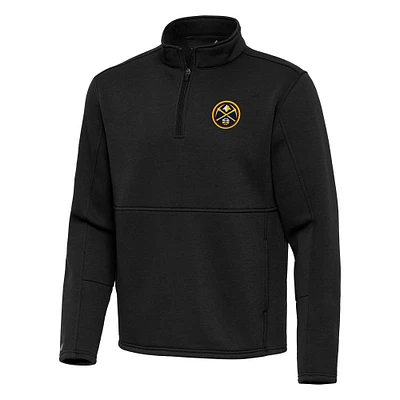 Men's Antigua Denver Nuggets Twist Quarter-Zip Pullover Top