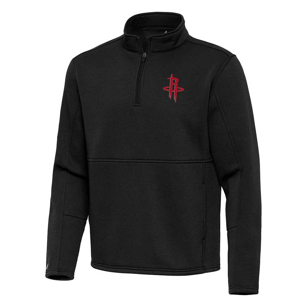 Men's Antigua Houston Rockets Twist Quarter-Zip Pullover Top