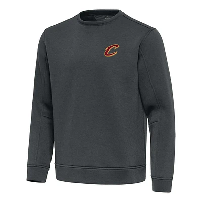 Men's Antigua Pewter Cleveland Cavaliers Relevant Pullover Sweatshirt