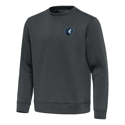 Men's Antigua Pewter Minnesota Timberwolves Relevant Pullover Sweatshirt