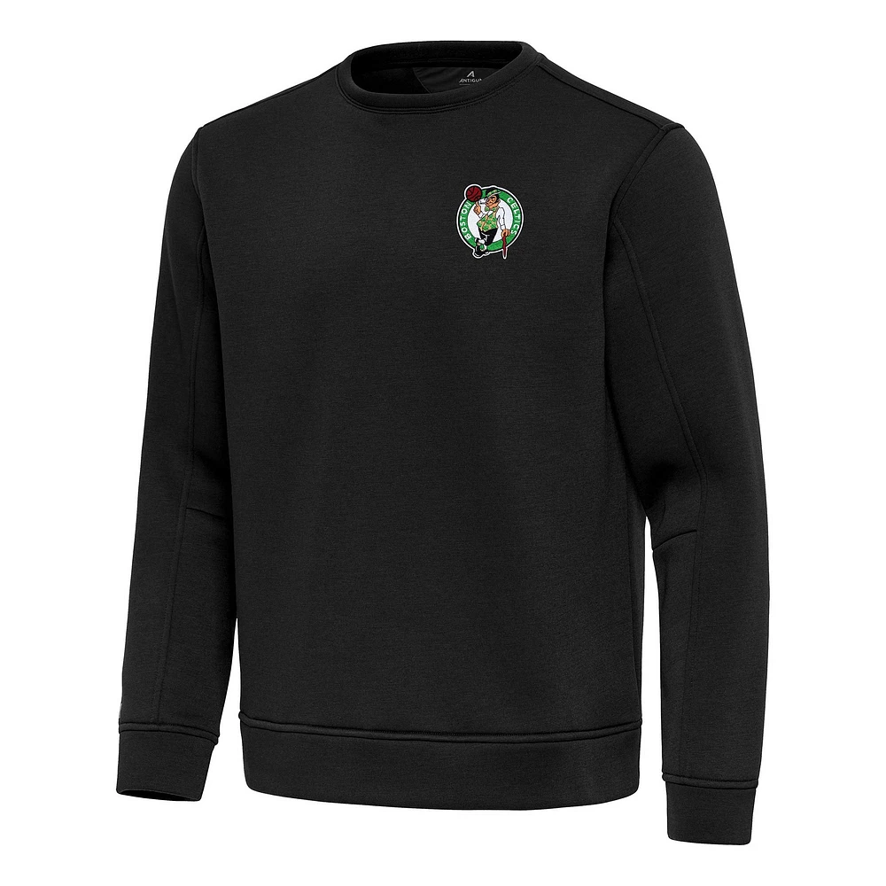 Men's Antigua Black Boston Celtics Relevant Pullover Sweatshirt