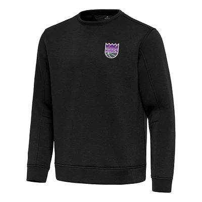 Men's Antigua Black Sacramento Kings Relevant Pullover Sweatshirt