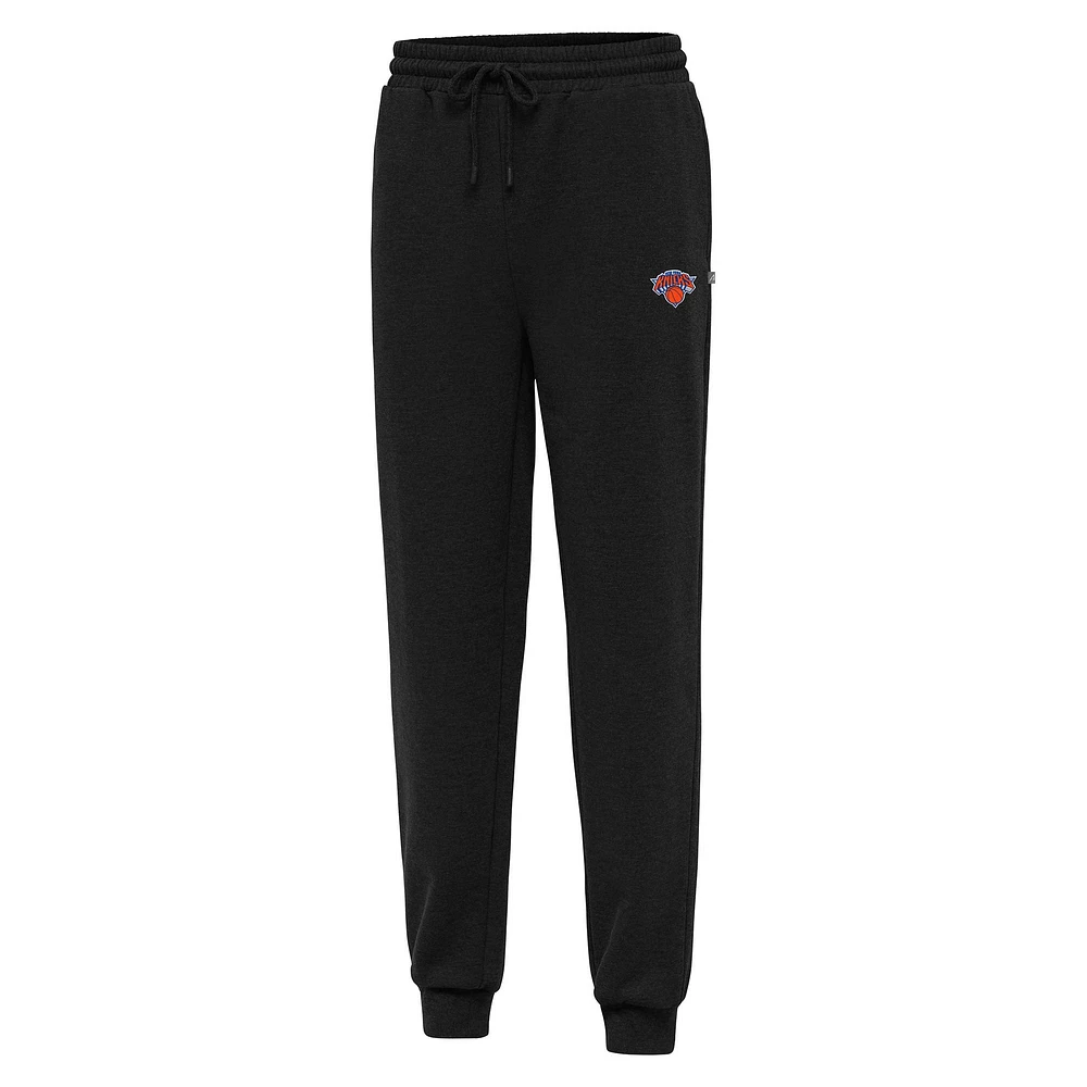 Men's Antigua Black New York Knicks Idol Jogger Pants