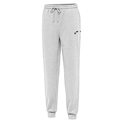 Men's Antigua Heather Gray Utah Jazz Idol Jogger Pants