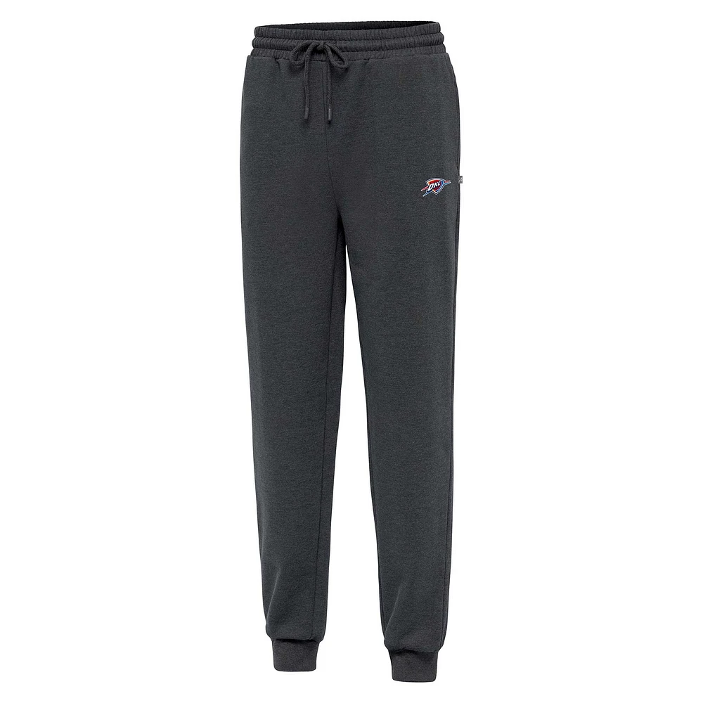 Men's Antigua Heather Charcoal Oklahoma City Thunder Idol Jogger Pants