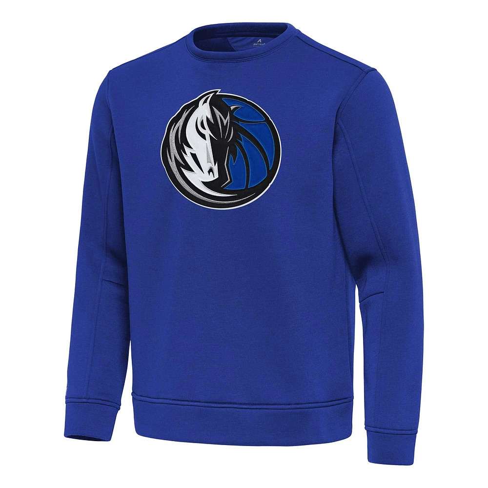 Men's Antigua Blue Dallas Mavericks Relevant Pullover Sweatshirt