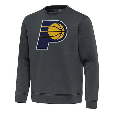 Men's Antigua Pewter Indiana Pacers Relevant Pullover Sweatshirt