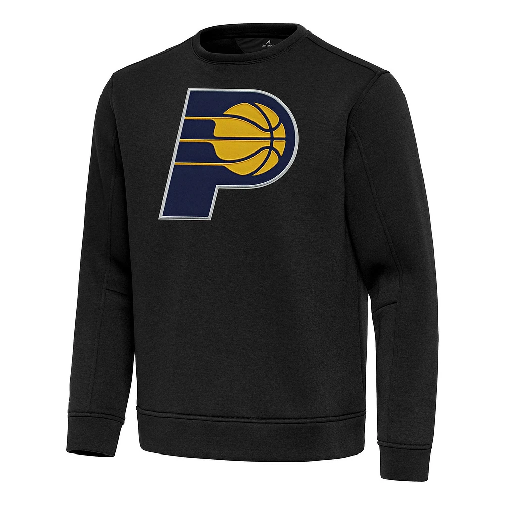 Men's Antigua Black Indiana Pacers Relevant Pullover Sweatshirt