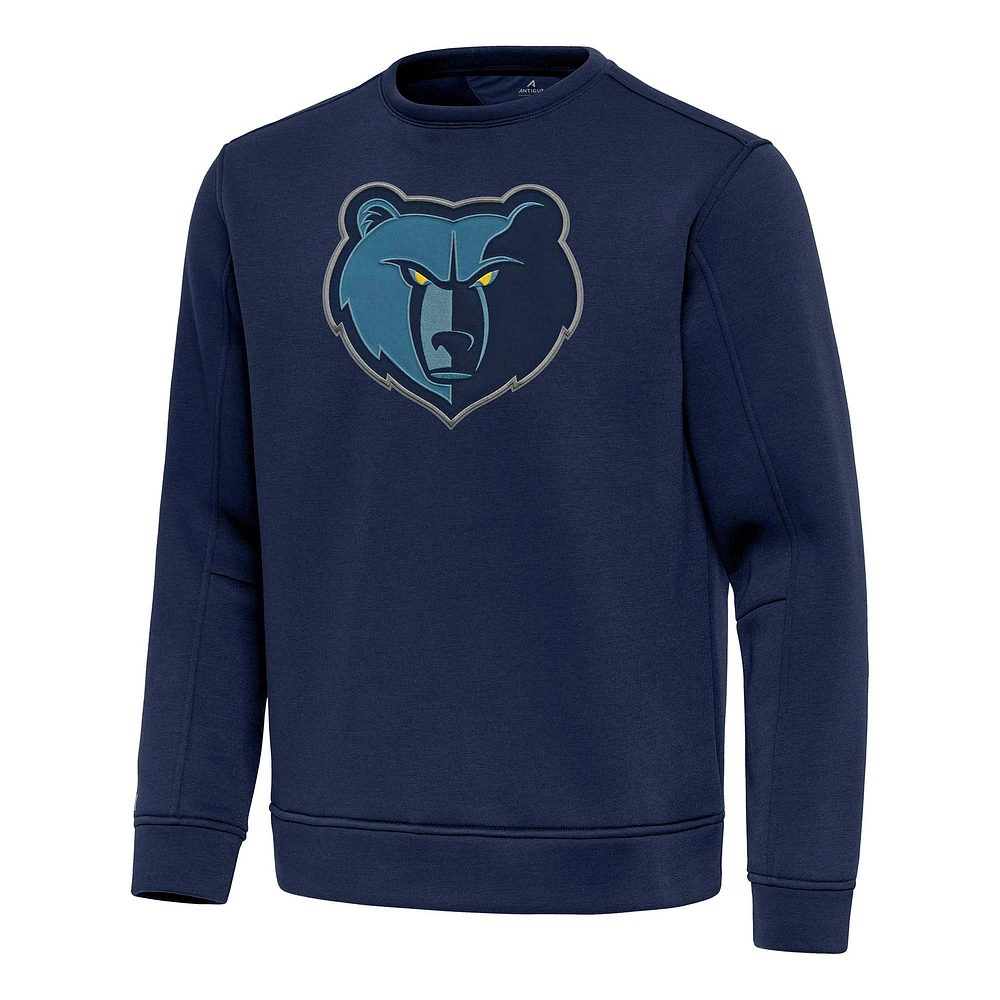 Men's Antigua Navy Memphis Grizzlies Relevant Pullover Sweatshirt