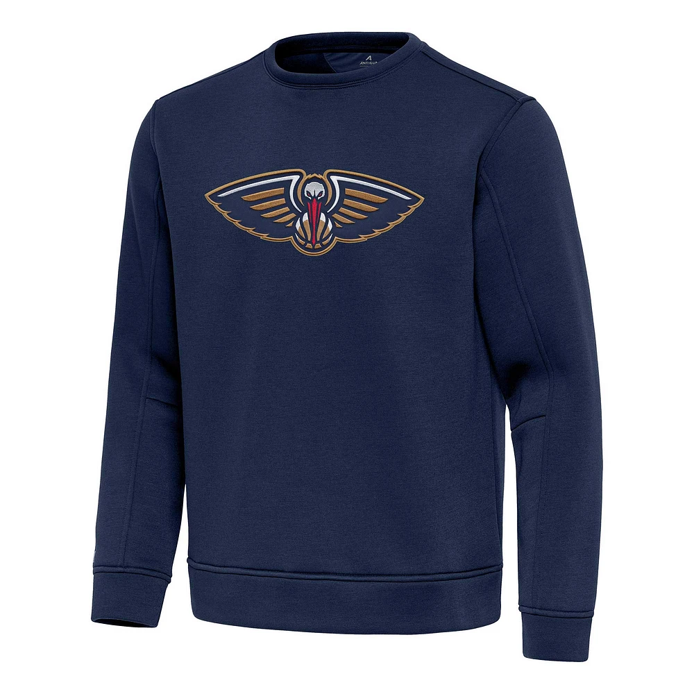 Men's Antigua Navy New Orleans Pelicans Relevant Pullover Sweatshirt