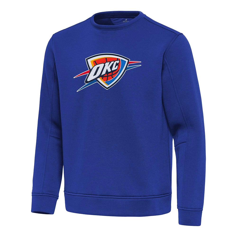 Men's Antigua Blue Oklahoma City Thunder Relevant Pullover Sweatshirt
