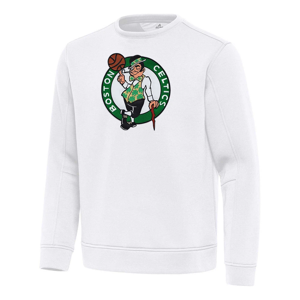 Men's Antigua Boston Celtics Relevant Pullover Sweatshirt