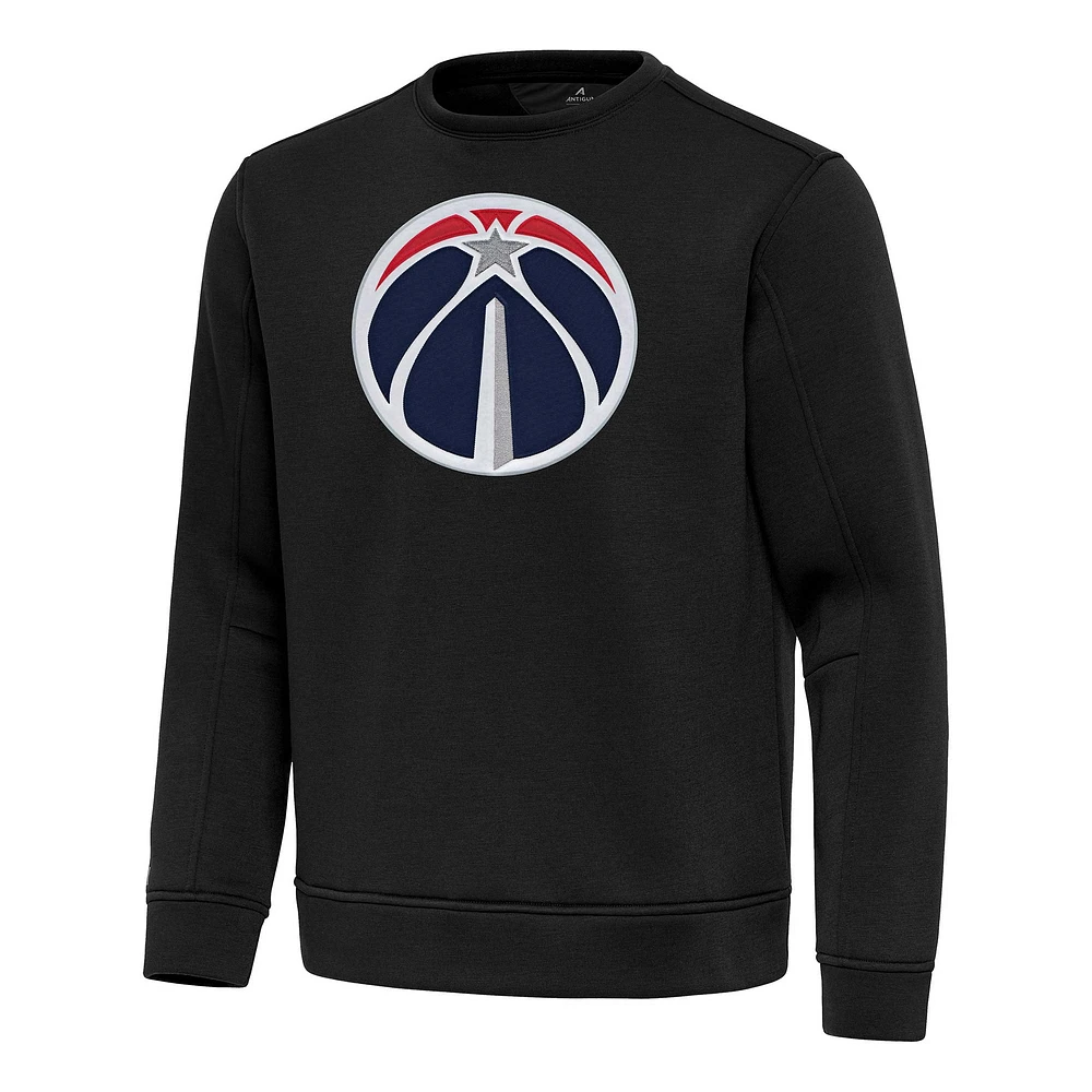Men's Antigua Black Washington Wizards Relevant Pullover Sweatshirt
