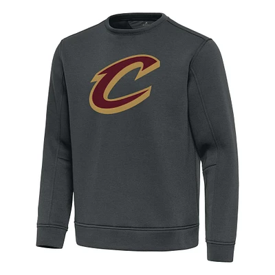 Men's Antigua Pewter Cleveland Cavaliers Relevant Pullover Sweatshirt