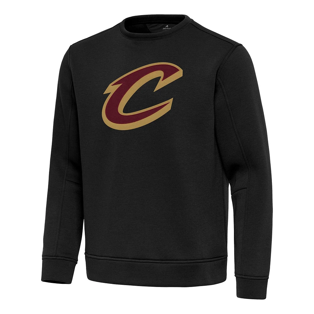 Men's Antigua Black Cleveland Cavaliers Relevant Pullover Sweatshirt