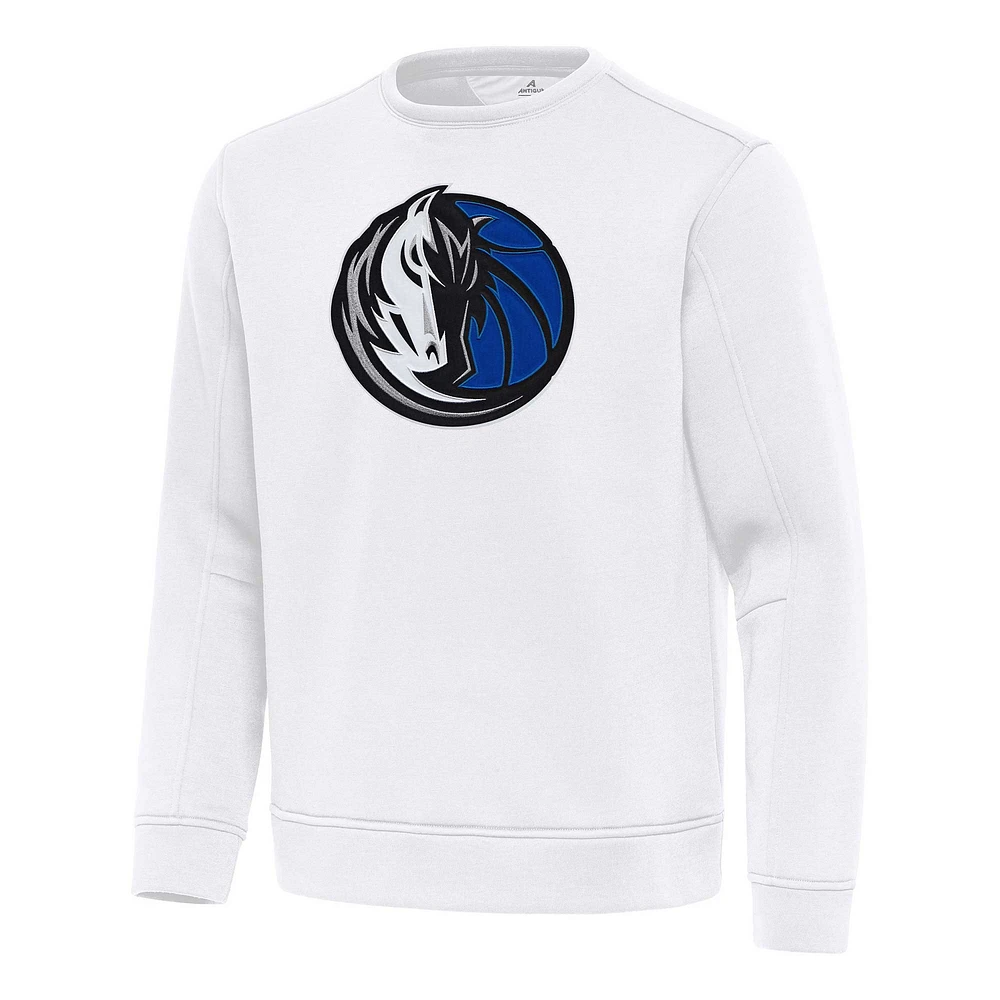 Men's Antigua Dallas Mavericks Relevant Pullover Sweatshirt