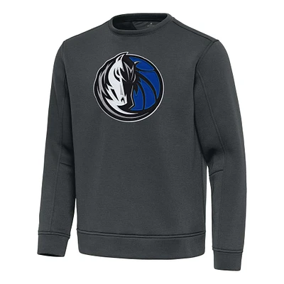 Men's Antigua Pewter Dallas Mavericks Relevant Pullover Sweatshirt