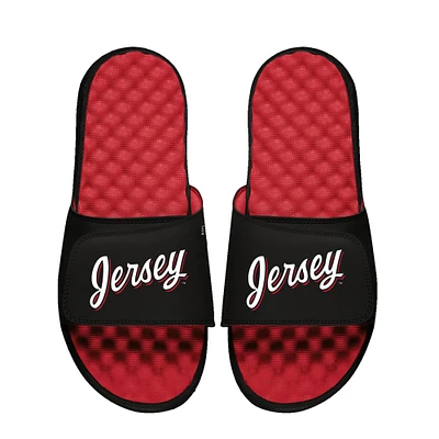 Unisex ISlide Red New Jersey Devils Wordmark Slide Sandals