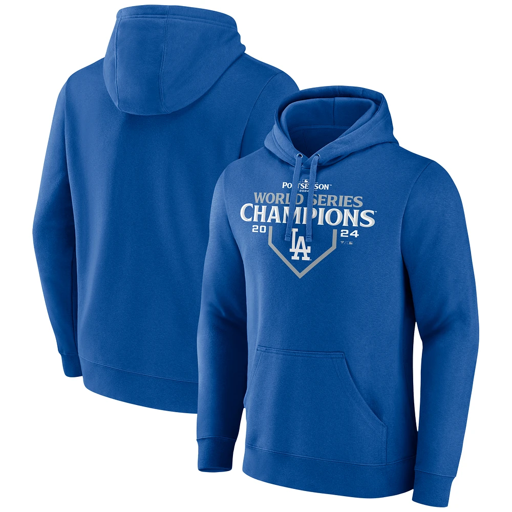Men's Fanatics Royal Los Angeles Dodgers 2024 World Series Champions Official Logo Pullover Hoodie