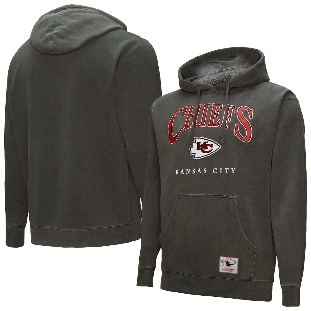 Mitchell & Ness Gray Kansas City Chiefs Pullover Hoodie