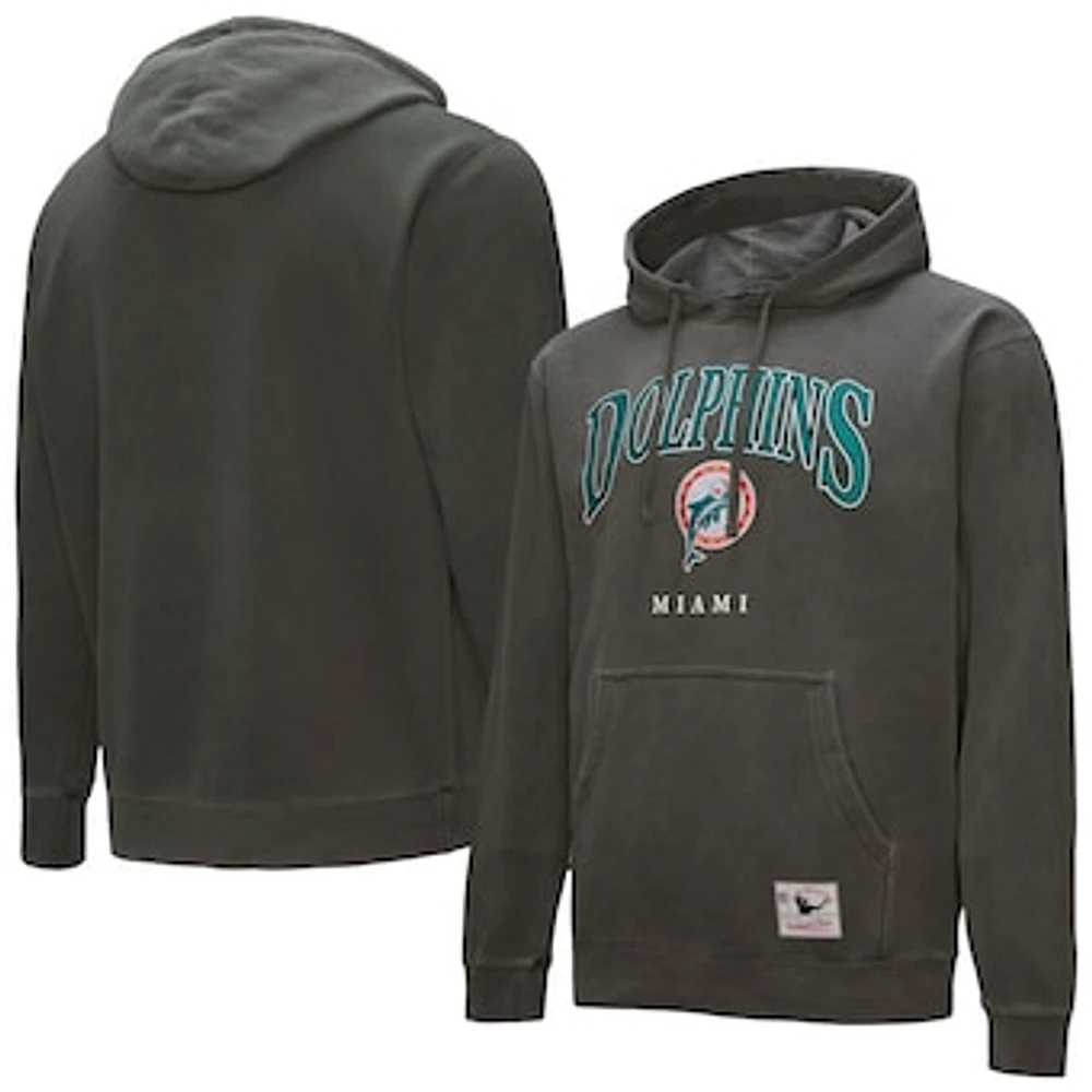 Mitchell & Ness Gray Miami Dolphins Slot Pullover Hoodie
