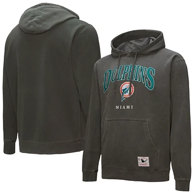 Mitchell & Ness Gray Miami Dolphins Slot Pullover Hoodie