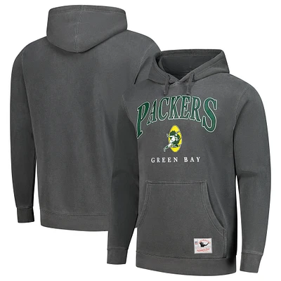 Mitchell & Ness Gray Green Bay Packers Slot Pullover Hoodie