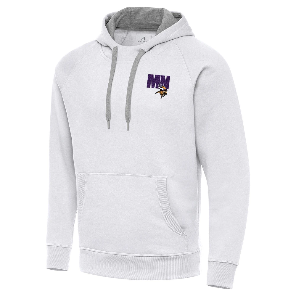 Men's Antigua Minnesota Vikings Victory Pullover Hoodie
