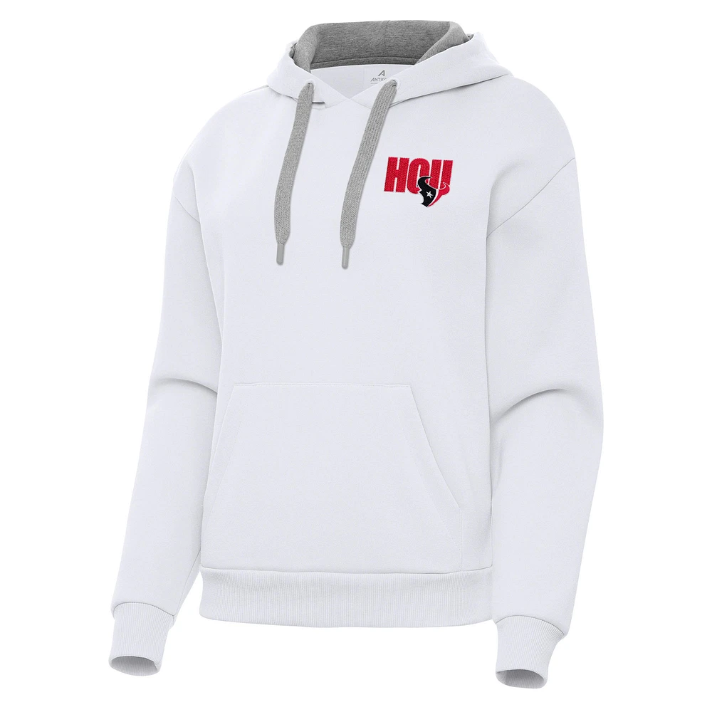 Women's Antigua Houston Texans Victory Pullover Hoodie