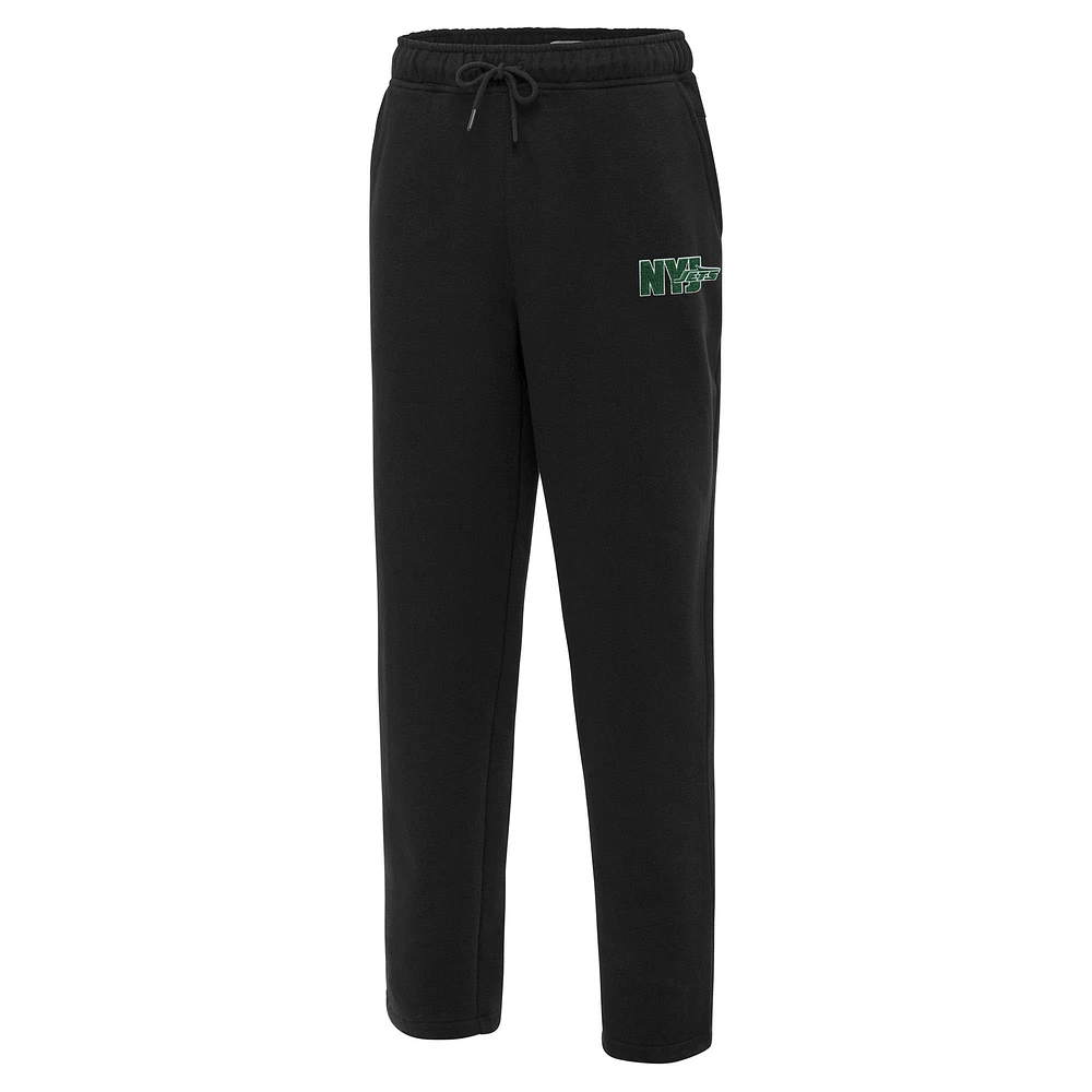 Men's Antigua Black New York Jets Victory Sweatpants