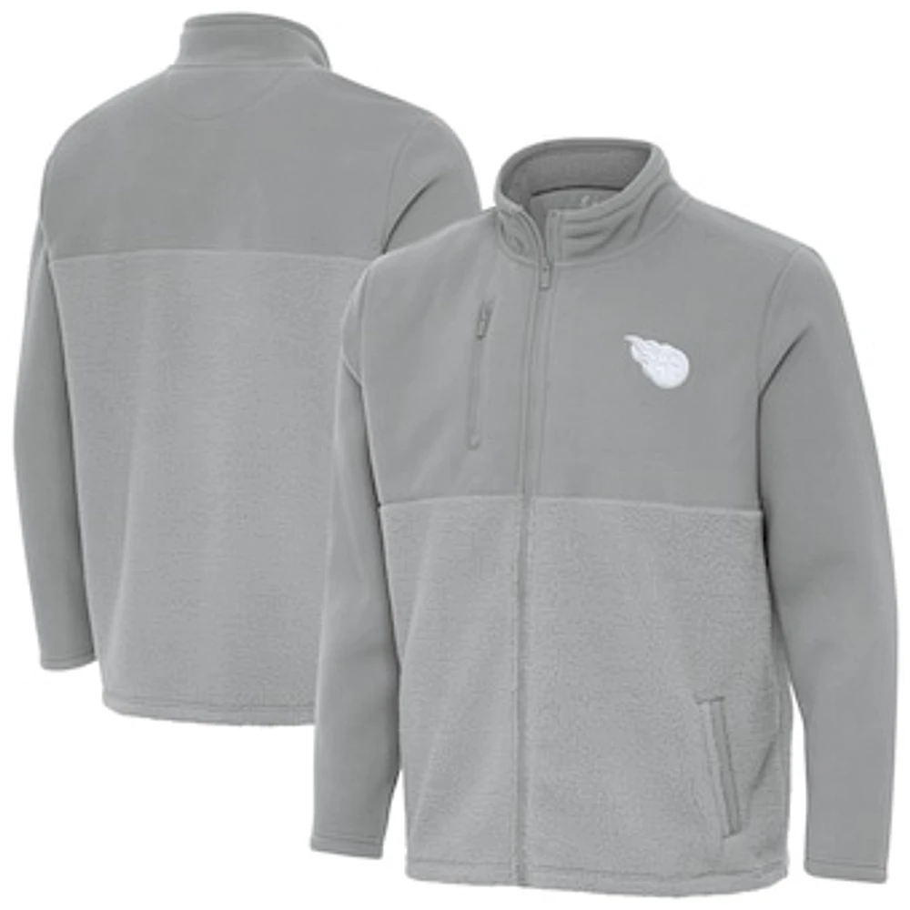 Men's Antigua Gray Tennessee Titans Daily Fused Full-Zip Jacket