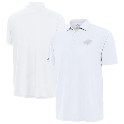 Men's Antigua White Carolina Panthers Era Polo