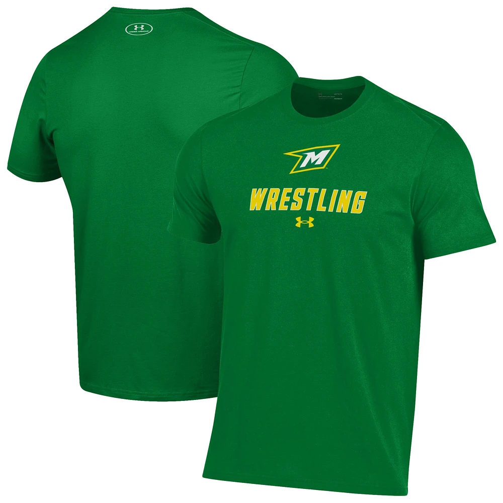 Men's Under Armour Green McDaniel Terror Wrestling Performance T-Shirt