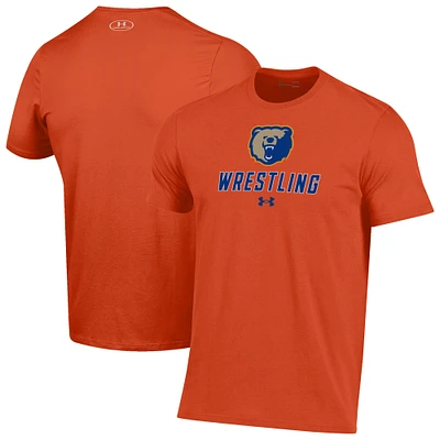 Men's Under Armour Orange Morgan State Bears Wrestling Performance T-Shirt