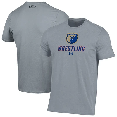 Men's Under Armour Gray Morgan State Bears Wrestling Performance T-Shirt