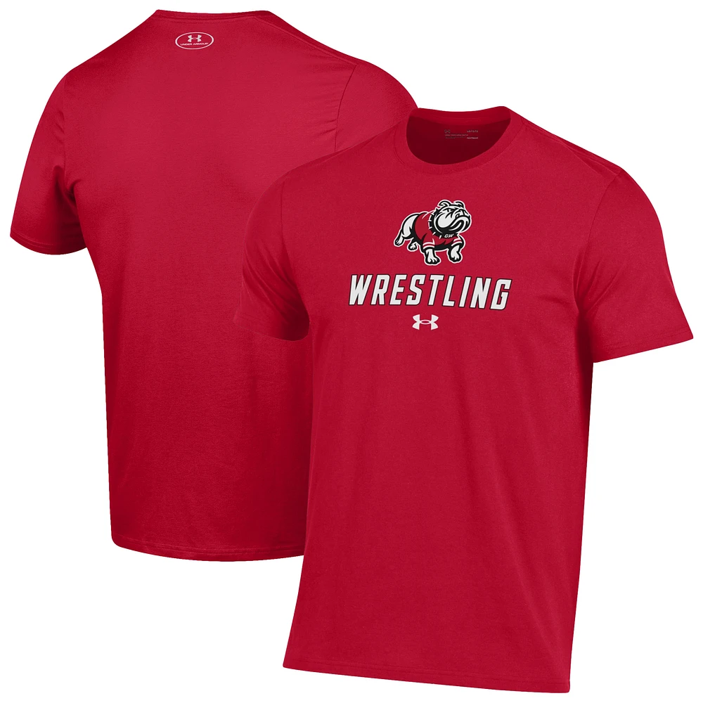 Men's Under Armour Scarlet Gardner-Webb Bulldogs Wrestling Performance T-Shirt