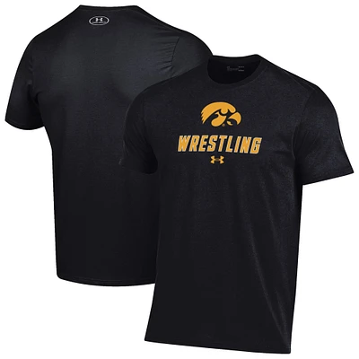 Men's Under Armour Iowa Hawkeyes Wrestling Performance T-Shirt