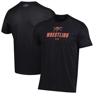 Men's Under Armour Campbell Fighting Camels Wrestling Performance T-Shirt
