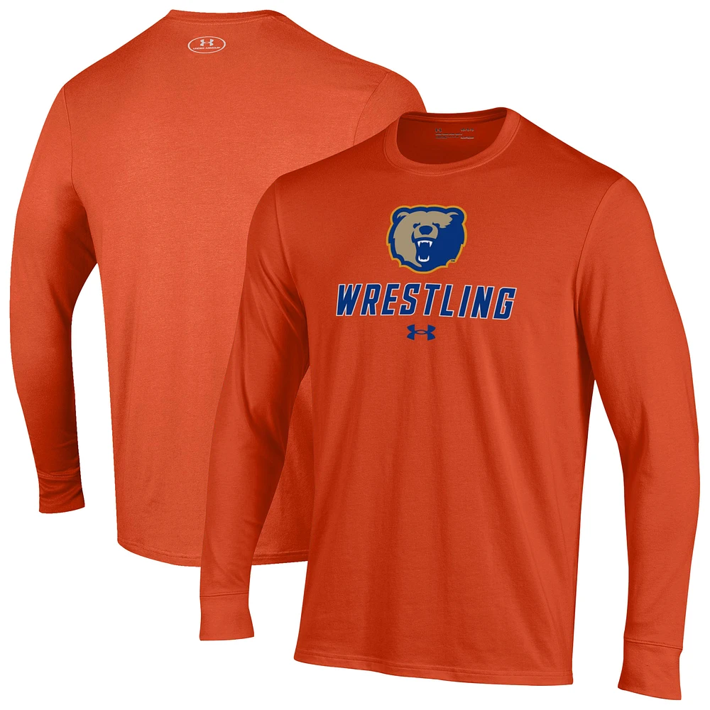 Men's Under Armour Morgan State Bears Wrestling Performance Long Sleeve T-Shirt