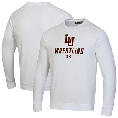 Men's Under Armour Lehigh Mountain Hawks Wrestling Rival Fleece Raglan Pullover Sweatshirt
