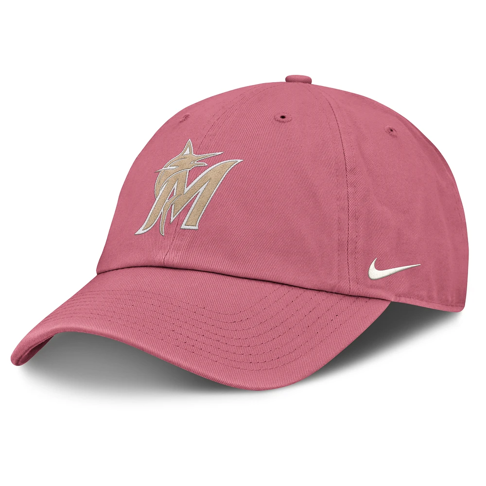 Unisex Nike Pink Miami Marlins Mother's Day Club Adjustable Hat